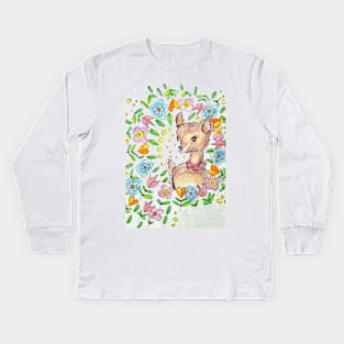 Little deer Kids Long Sleeve T-Shirt